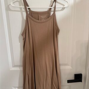 American Eagle Brown Swing Dress w/ Built-In Shorts | Soft Stretch | Small